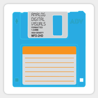 Floppy Disk (Button Blue Colorway) Analog / Computer Magnet